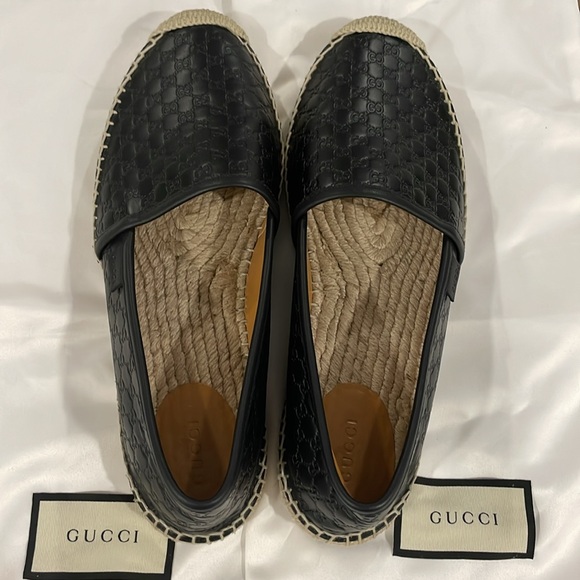 Lightly used GUCCI Microguccissima Leather Espadrille size 39 - Picture 6 of 7
